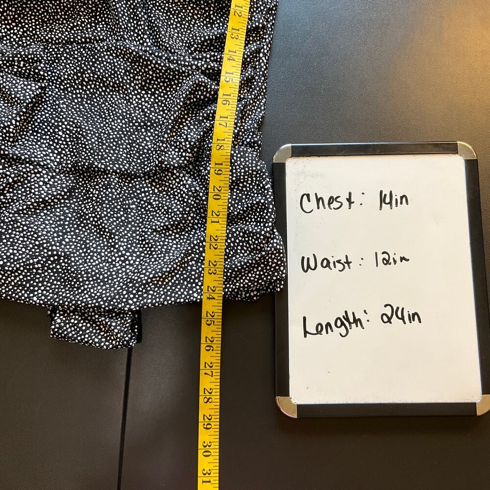 Shore Shapes Swimsuit Size 10 Black White Dot Ruched Skirted One Piece NWOT - Picture 11 of 11